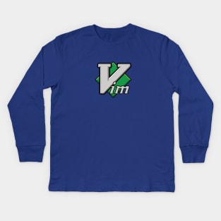 Vim Logo Kids Long Sleeve T-Shirt